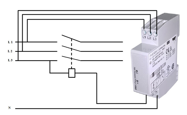 Sơ đồ mạch điện bảo vệ pha Selec 600VPR-310/520