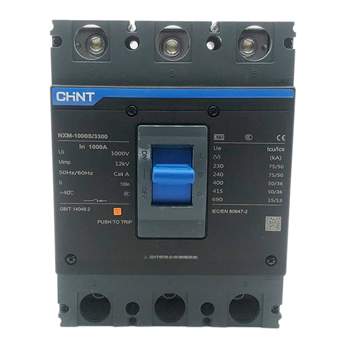 NXM 1000S 3300 3P 1000A Aptomat Chint MCCB 3 Pha 1000A 50kA