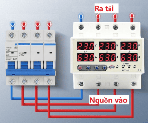 Cách đấu thiết bị bảo vệ mất trung tính