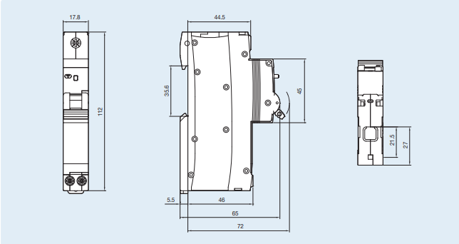 LB50HW 1P+N 16A - Aptomat chống giật bảo vệ quá tải LS RCBO 1P+N 16A 300mA 
