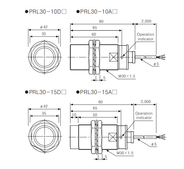 Kích thước bộ điều khiển nhiệt độ Autonics PRL30-10DN