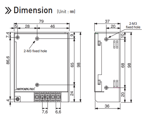  Kích thước bộ nguồn Hanyoung TPS-30S-05