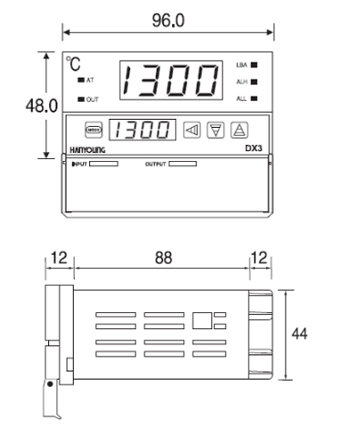 Bộ điều khiển nhiệt độ Hanyoung DX3-PSWNR