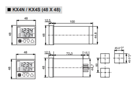 Bộ điều khiển nhiệt độ Hanyoung KX4N-SCAA