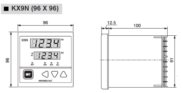 Bộ điều khiển nhiệt độ Hanyoung KX9N-SKAA
