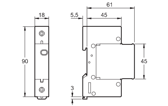 Kích thước Chống sét lan truyền Schneider EZ9L33145