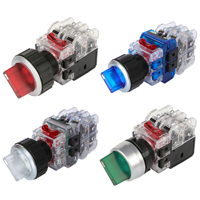 MRT-K2A1A3G - Công tắc xoay 2 vị trí  Hanyoung MRT màu xanh lá size 25mm