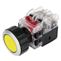 MRX-RM1A0Y - Nút nhấn Hanyoung MRX màu vàng size 22mm