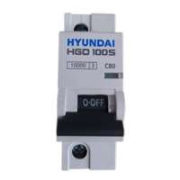 HGD100S 1P 100A - Aptomat Hyundai MCB 1P 100A 10kA